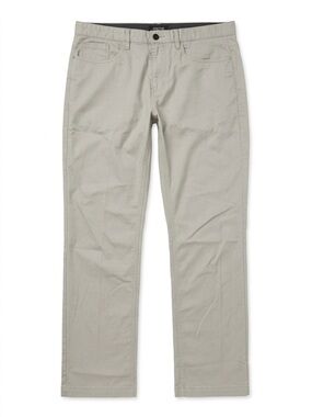 Kenneth Cole Reaction Grey Stretch Slim Fit 5-Pocket Chino Pants 36x30